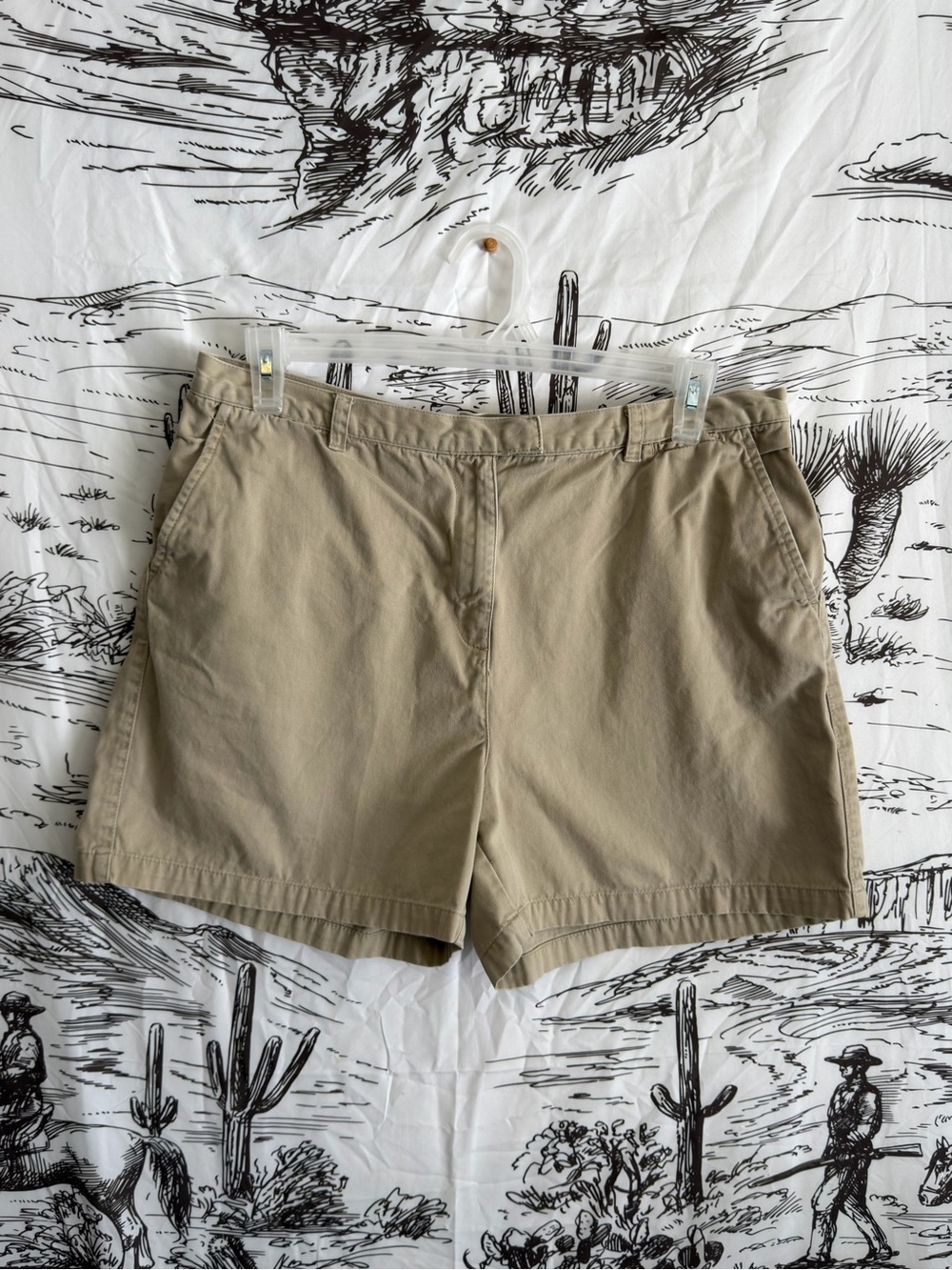 Vintage Jones New York Sport Khaki-Tone Casual Shorts